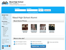 Tablet Screenshot of maudhighschool.com